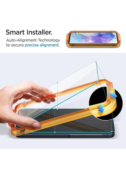 Galaxy A55 ile Uyumlu Cam Ekran Koruyucu Kolay Kurulum Glas.tr Alignmaster (2 Adet) - AGL07775 modelleri