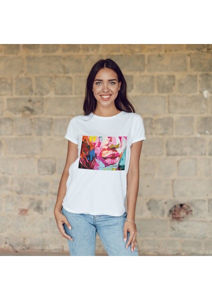 Lips Tişört - Beyaz fiyatları