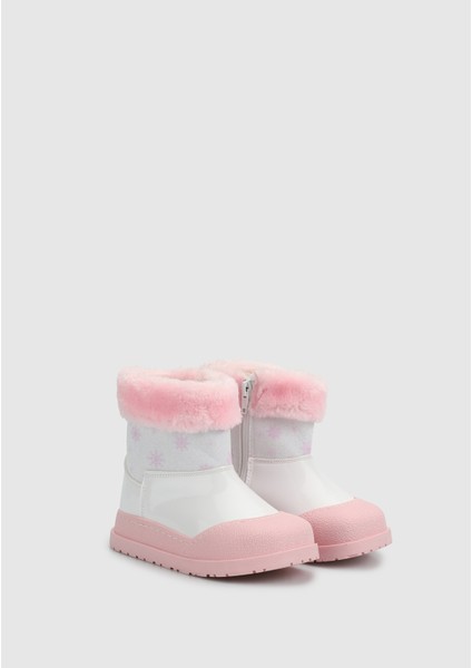 Beyaz-Pudra Kız Çocuk Bot fiyatları