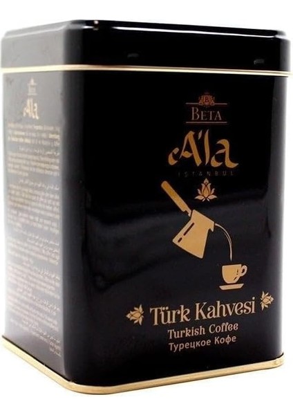Beta A'la Türk Kahvesi Teneke Kutu 100 gr (B.2032 Orta Içim)
