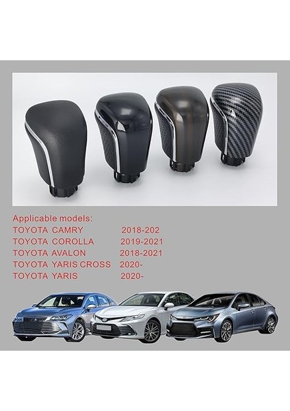 Araba Aksesuarları Vites Topuzu 6 cm Evrensel Otomatik Hız Vites Değiştirici Kafa Toyota Corolla Için Uyumlu Deri Siyah (Tümü Siyah Deri) fırsatları