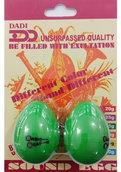 SE5GR Sesli Yumurta Yeşil (Sound Egg) Shaker