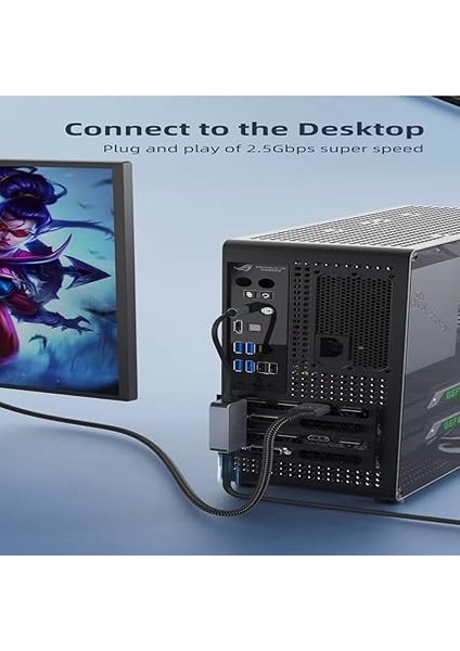 PX-4752 Type C To Gigabit Ethernet, Type C To RJ45 10/100/1000/2500MBPS Gigabit Internet Çevirici, Typec To Ethernet Dönüştürücü Adaptör fiyatları