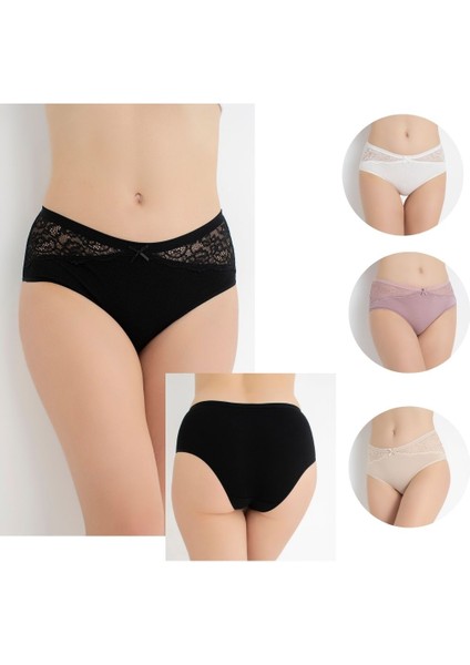 Kadın Dantelli Külot 4'lü Paket C804-517