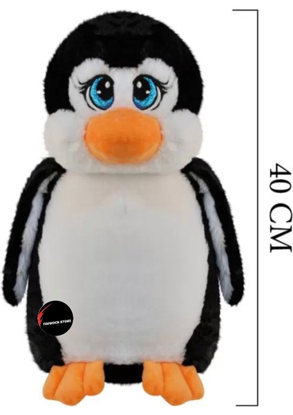 Penguen Peluş Oyuncak 40 cm Ayakta Durabilen Tombul Penguen