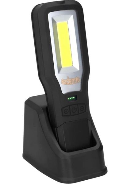 Feneri Mıknatıslı Şarjlı Güçlü Beyaz ve Sos Işıklı Kamp Lambası LED Aydınlatma Ultraviole Işık