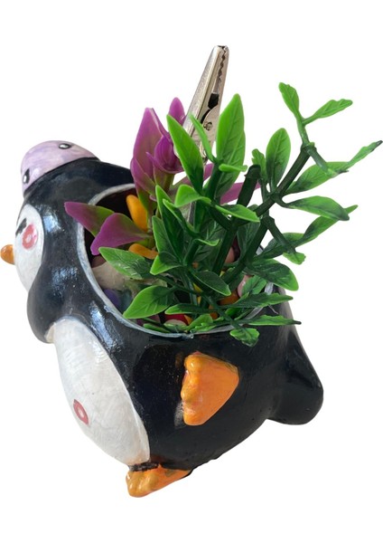 Timsah Ağızlı Not-Fotoğraf Tutuculu Yapay Çiçekli Biblo modelleri