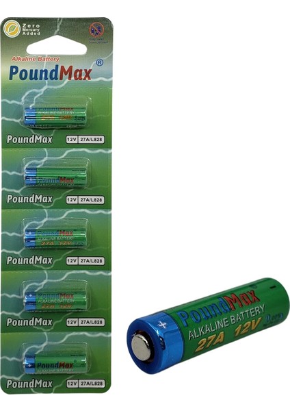 5 Adet 27A, L828, Özel Alkali Pil, 12 V, A27, V27A, LR27A, MN27, GP27A, V27GA Saatler, Uzaktan Kumandalar, Hesap Makinesi, Kompakt, Uzun Ömürlü ve Yüksek Performans