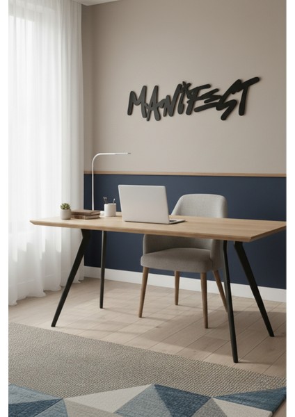 Manifest Yazılı Metal Duvar Tablosu Genç Odası Duvar Dekoru fiyatları