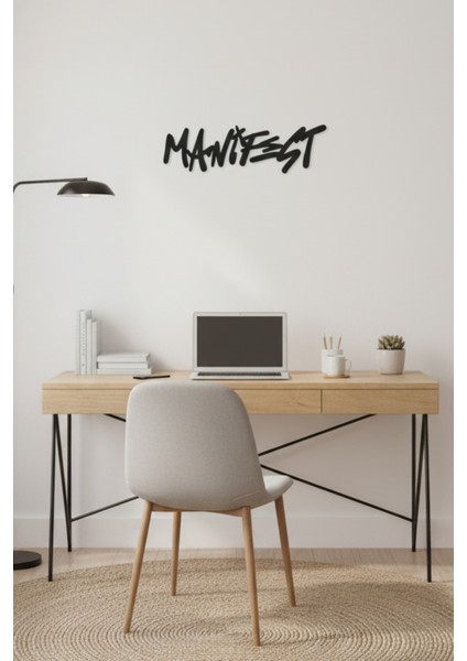 Manifest Yazılı Metal Duvar Tablosu Genç Odası Duvar Dekoru fırsatları