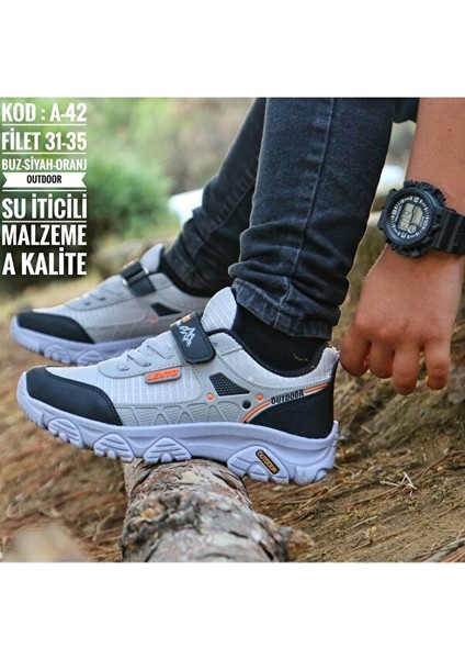 Çocuk Unisex Spor Microlight Taban Su Itici Kumaş Cırtlı Trekking Ayakkabı fiyatları