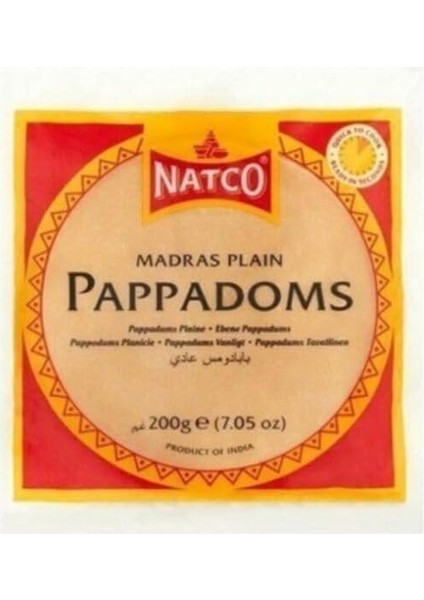 Natco Papadum Madras 200 gr