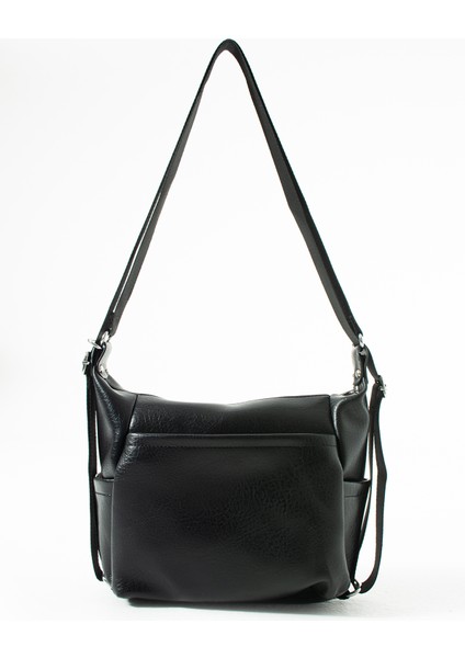 Sanmorris Glc Kadın 4 Bölmeli Suni Yumuşak Deri Omuz ve Sırt Çantası