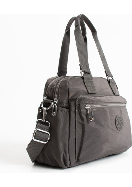 Sanmorris Glc Kadın 4 Bölmeli Suni Yumuşak Deri Omuz ve Sırt Çantası