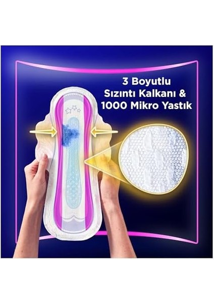 Orkid Platinum Anne Kız Paketi Gece Ekstra Hijyenik Ped 50 Adet