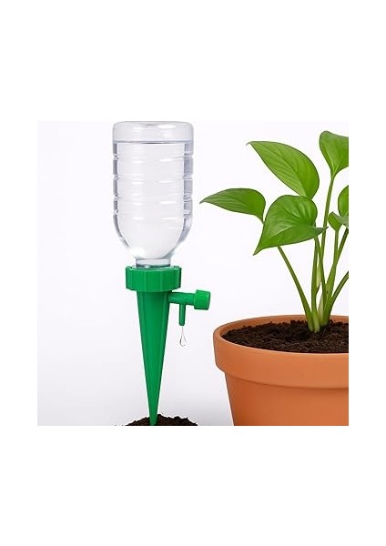 Store Bitki Sulama Aparatı, Ayarlanabilir Musluklu, Su Hazneli, Sağlam Plastik, Kolay Kurulum, Bahçe ve Saksı Bitkileri Için (Pet Şişeyle Birlikte) fiyatları