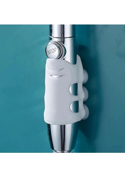 Silikon Vantuzlu Duş Başlığı Tutacağı, Vakumlu Kanca ile Banyo Başlığı Askı Aparatı