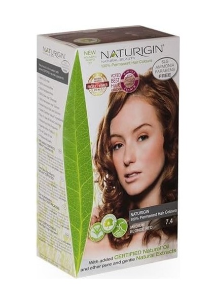 Organik Içerikli Saç Boyası 7.4 Orta Sarı Kızıl indirimleri