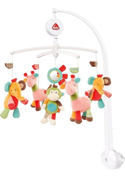 Müzik Mobil Safari - Sevimli Hayvanlı Bebek Uyku Yardımı - Bebek Mobil Müzik Kutusu Melodi - 0-5 Ay Arası Bebekler Için Müzik Mobil Bebek Yatağı Oyuncak