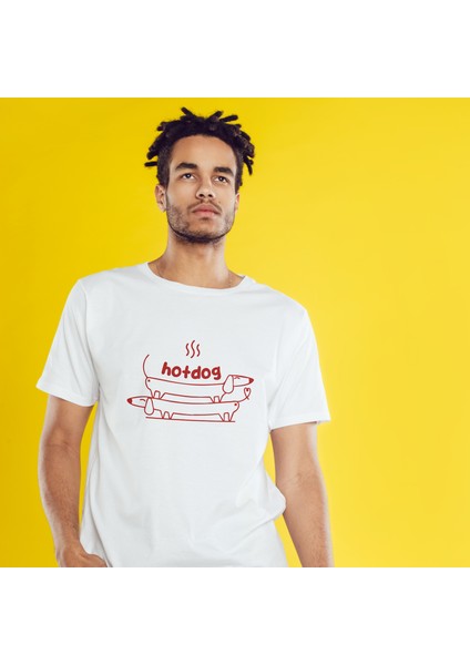 Hotdog Tişört - Beyaz modelleri