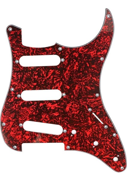 11 Delik Strat Gitar Pickguard Sss Scratch Plaka Stratocaster Tarzı Gitar Leopar Şerit