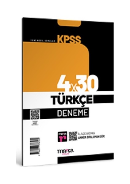 2025 Kpss Türkçe 4X30 Deneme Tamamı Video Çözümlü