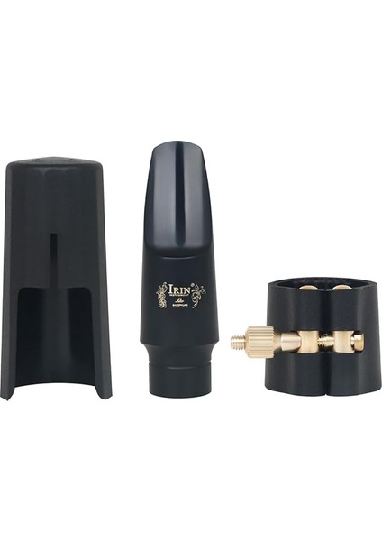 Alto Saksafon Ağızlık Seti, 3 Adet Saksafon Ağızlık Kiti Kapak ve Deri Ligatür Saksafon Ağızlık Için