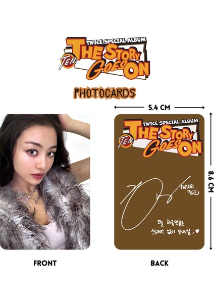 Twıce Jihyo '' Ten : The Story Goes On '' Photocards Set fiyatları