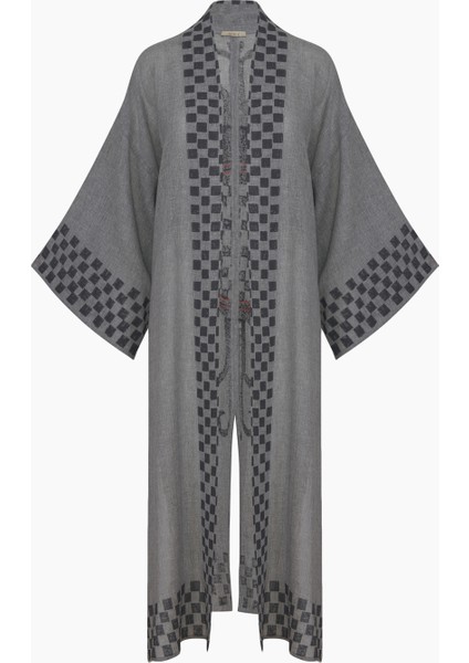 Dama Desenli Kimono indirimleri