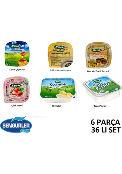 Kahvaltılık Piknik Set 6 Parça (36 Lı Set)