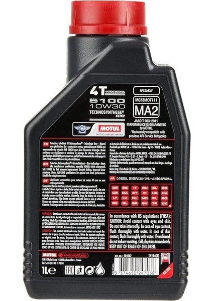 5100 4t 10W30 1 Litre modelleri