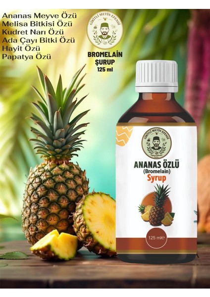 Ananas Özlü Bromelain Şurubu