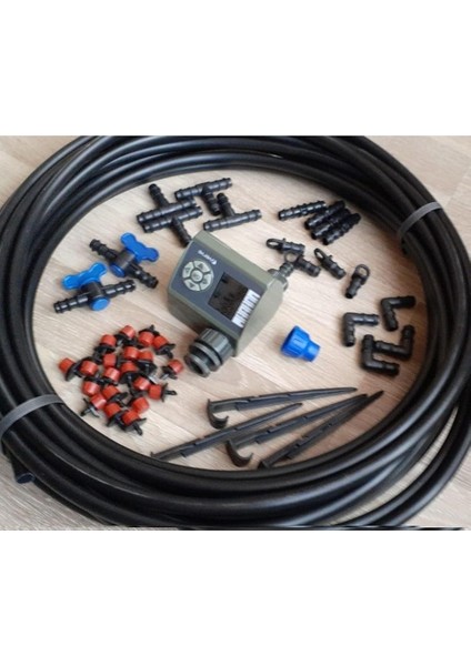 Verve Elektronik Bahçe Sulama Sistemi 20 Metre Damlalama Sulama Sistemi ve Ekleme Parçalı Set modelleri