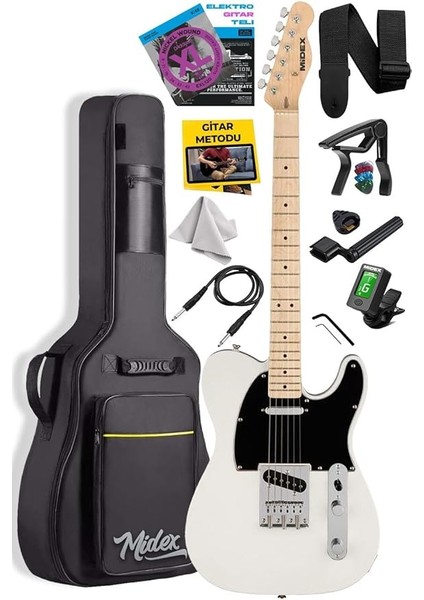 TLX-50CR Tele Kasa Maple Klavye 2 Single-Coil Manyetik Elektro Gitar