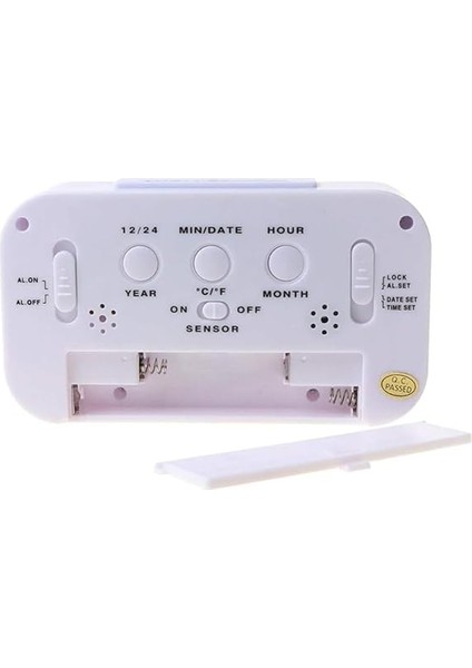 Fotoselli Işık Sensörlü Termometreli Alarmlı Dijital Masa Saati indirimleri