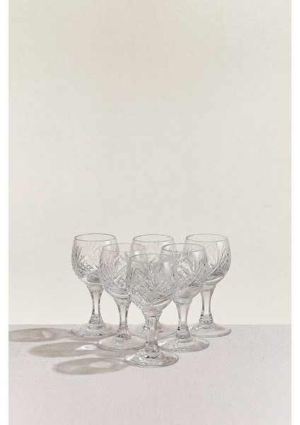 Park Dekor Kristal Likör Bardak 6'lı 1 Adet