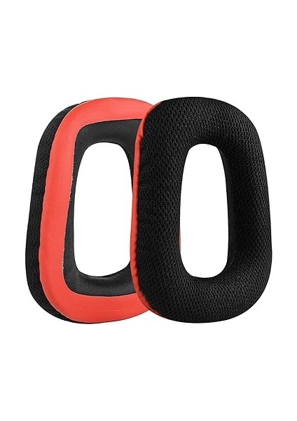 Uyumlu G930 G430 F450 G432 G431 G332 G231 G230 ile Uyumlu Kulaklık Pedi Seti Kulaklık Süngeri ve Kafa Bandı Kulaklık Süngeri Yastığı (Siyah - Kırmızı Kumaş Sünger + Kırmızı Kafa Bandı) fiyatları