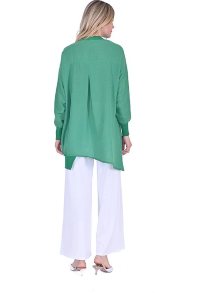 Asimetrik Kesim Tunik Yeşil 6122 fiyatları