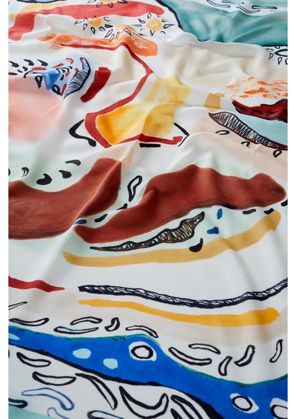 Desenli Modal Eşarp Abstract fiyatları