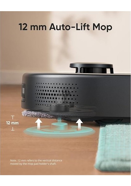 By Anker Clean X9 Pro Hibrit Robot Süpürge, 5500 Pa, Çift Döner Başlıklı Basınçlı Mop Sistemi, Otomatik Temizleme Istasyonlu, Halı Temizliği Için Mop Kaldırma, Lazer Navigasyon, Siyah fırsatları