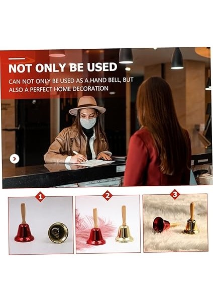 Metal Döşeme 2 Adet Ahşap Saplı Kilise Zilleri Vintage El Zili Ahşap El Zili Oyun Zili Pirinç El Zili Okul El Zili El Okul Zili Yemek Masası Çocuk Ahşap El Çanlar indirimleri