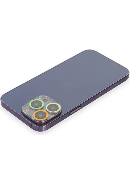 Bfs iPhone 13 Pro Renkli Kamera Lens Koruma Cam - Sarı-Turuncu fiyatları