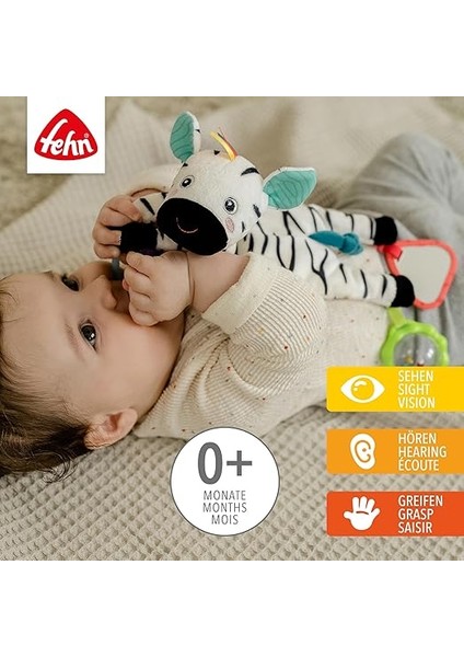 Toys Bebek Fasulye Torbası Zebra - Boncuk Halkalı Motor Becerileri Oyuncağı, Kavrama ve Hissetme Için Bebek Karyolası Oyuncağı - 0+ Aydan Itibaren fiyatları