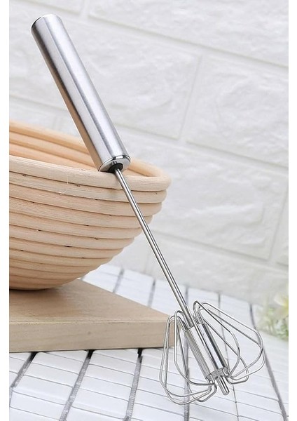 Yumurta Karıştırıcı, El Mikseri Çok Fonksiyonlu Paslanmaz Çelik Yarı Otomatik Elde Tutulan Itme Tipi Çırpıcı, Süt Çırpıcı, Döner Mutfak Gereçleri Karıştırıcı