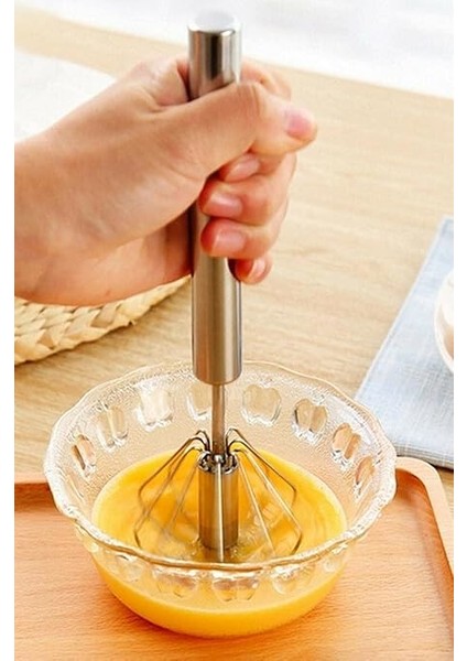 Yumurta Karıştırıcı, El Mikseri Çok Fonksiyonlu Paslanmaz Çelik Yarı Otomatik Elde Tutulan Itme Tipi Çırpıcı, Süt Çırpıcı, Döner Mutfak Gereçleri Karıştırıcı indirimleri