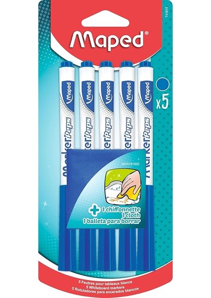 Beyaz Tahta Kalemi Mavi - 5'li