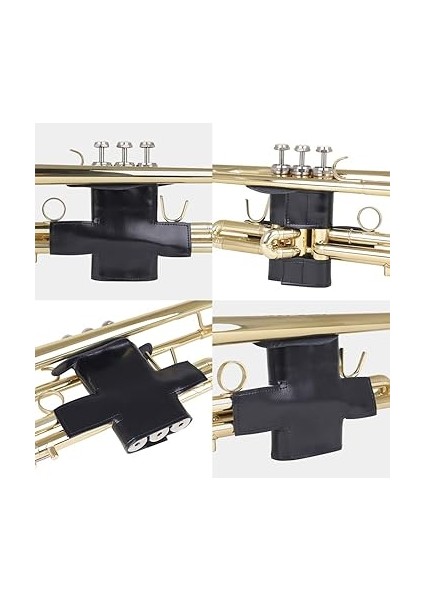 Trompet Vana Koruması, Trompet Vana Koruması Pu Deri Koruyucu Kılıf Koruyucu Trompet Siyah fırsatları