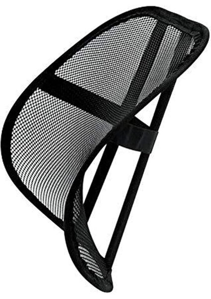 Concept Fileli Ortopedik Oto Bel Sırt Destek Minderi Destekli Ayarlanabilir Terletmeyen Araba Ofis Koltuk Sandalye Sırt Dayama Filesi, Luti Concept, Siyah, 42