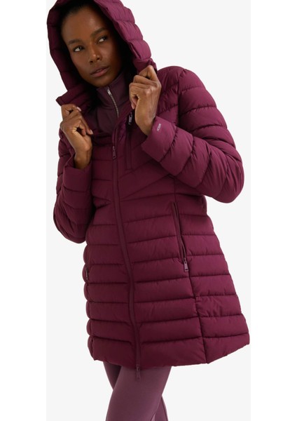 Fit Su İtici Regular Fit Kapüşonlu Şişme Parka Mont C6035AX25WN indirimleri