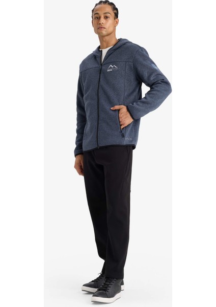 Fit Standart Fit Kapüşonlu İçi Yumuşak Tüylü Fermuarli Polar Hırka fiyatları